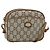 Borsa a Spalla GUCCI GG Plus Supreme PVC Beige Oro 201447 Auth ep14205 D'oro