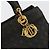 Christian Dior Borsa Lady Dior Canage in nylon nero e oro Auth BA12261 D'oro - vista 18