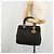 Christian Dior Borsa Lady Dior Canage in nylon nero e oro Auth BA12261 D'oro - vista 25