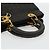 Christian Dior Borsa Lady Dior Canage in nylon nero e oro Auth BA12261 D'oro - vista 7
