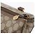 Borsa Boston in PVC beige e oro della linea Sherry GG Supreme di GUCCI Auth ep14457 D'oro - vista 10