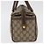 Borsa Boston in PVC beige e oro della linea Sherry GG Supreme di GUCCI Auth ep14457 D'oro - vista 3