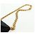 CHANEL Borsa a Spalla Matelassé Catena Satin Nero Oro CC Auth 168914V D'oro - vista 14
