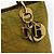 Christian Dior Borsa Lady Dior Canage in nylon verde e oro Auth BA12259 D'oro - vista 10