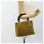 Christian Dior Borsa Lady Dior Canage in nylon verde e oro Auth BA12259 D'oro - vista 23