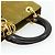 Christian Dior Borsa Lady Dior Canage in nylon verde e oro Auth BA12259 D'oro - vista 7