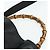 Borsa a Spalla Gucci Bamboo in Pelle 2 in 1 Nero Oro 001 1998 1638 Auth ep14094 - vista 14