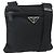 Borsa a Spalla PRADA in Nylon Nero Argento Autentica bs34694