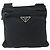 Borsa a Spalla PRADA in Nylon Nero Argento Autentica bs34694 - vista 13