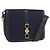 Céline Bolso de hombro Celine C Sulky Carriage en lona azul marino y dorado Auth ep14022