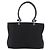 Salvatore Ferragamo Borsa Tote Gancini in Nylon Nero Argento Auth 176841A - vista 13