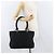 Salvatore Ferragamo Borsa Tote Gancini in Nylon Nero Argento Auth 176841A - vista 25