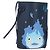 LOEWE ~ Ghibli Howl's Pebble Dice Borsa Calcifer in Pelle Blu Marina Auth 167246SM Blu navy