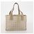 CHANEL Nuova linea di viaggio Borsa tote in nylon 2 pezzi Beige CC Auth ti3895 - vista 11