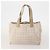CHANEL Nuova linea di viaggio Borsa tote in nylon 2 pezzi Beige CC Auth ti3895 - vista 3