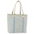 Christian Dior Trotter Canvas Tote Bag PVC Blau Silber Authentisch ep14386
