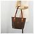 Céline Bolso tote de lona Macadam CELINE en cuero PVC marrón dorado Auth ep14253 Castaño - vista 24