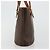 Céline Bolso tote de lona Macadam CELINE en cuero PVC marrón dorado Auth ep14253 Castaño - vista 3