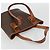 Céline Bolso tote de lona Macadam CELINE en cuero PVC marrón dorado Auth ep14253 Castaño - vista 6