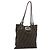 FENDI Zucca Canvas Tote Bag Schwarz Braun Auth 176230