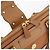 Borsa a mano in pelle marrone e oro Christian Dior Street Chic Auth ep14353A D'oro - vista 10
