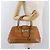 Borsa a mano in pelle marrone e oro Christian Dior Street Chic Auth ep14353A D'oro - vista 24