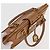 Borsa a mano in pelle marrone e oro Christian Dior Street Chic Auth ep14353A D'oro - vista 6