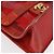 CHANEL Borsa a Spalla Matelassé Catena Vinile Rosso Oro CC Auth 177136A D'oro - vista 10