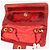 CHANEL Borsa a Spalla Matelassé Catena Vinile Rosso Oro CC Auth 177136A D'oro - vista 11
