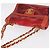 CHANEL Borsa a Spalla Matelassé Catena Vinile Rosso Oro CC Auth 177136A D'oro - vista 6