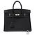 Hermès Borsa HERMES Birkin 25 in Pelle Nera - 103470 Nero