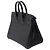 Hermès Borsa HERMES Birkin 25 in Pelle Nera - 103470 Nero - vista 6