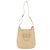 Borsa a Spalla Gancini in Pelle Beige Argento Auth 175046 di Salvatore Ferragamo - vista 13