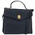 Borsa a mano Christian Dior in pelle 2 vie blu navy oro Auth ep14265 D'oro