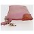 Pochette in Suede CHANEL Icon Series Rosa Oro CC Auth 176765 D'oro - vista 4