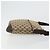 Borsa a Spalla GG Canvas Gucci Beige Argento 145857 Auth 176293 - vista 3