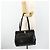 Bolsa Tote Vala em couro preto e dourado Salvatore Ferragamo Auth ka4098 - vista 21
