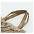 CHANEL Borsa a Mano Camoscio Beige Argento CC Auth BA12233 - vista 8