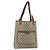 GUCCI GG Supreme Web Sherry Line Tote Bag PVC Beige Red 39 02 003 Auth 176643