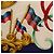 Hermès Foulard HERMES Carre 90 ""LUNA PARK"" in seta blu Auth 176081A - vista 11