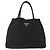 PRADA Borsa a mano in nylon nero argento Auth bs34658 - vista 13