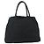 PRADA Borsa a mano in nylon nero argento Auth bs34658 - vista 2