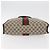 Borsa tote Gucci GG Supreme Web Sherry Line in PVC beige e oro 010 378 Auth ep14443 D'oro - vista 5