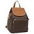 Céline CELINE Macadam Canvas Backpack PVC Leather Brown Gold Auth 176902 Golden