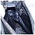 PRADA Borsa a mano in nylon blu navy argento autentica bs34478 - vista 19