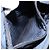 PRADA Borsa a mano in nylon blu navy argento autentica bs34478 - vista 23