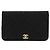 CHANEL Borsa a Spalla Matelassé Catena Cotone Nero Oro CC Auth bs34514 D'oro - vista 13