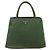 PRADA Borsa a mano in nylon verde argento Auth bs34677 - vista 13