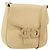 Borsa a Spalla Gancini in Pelle Avorio Argento Auth BA12266 di Salvatore Ferragamo