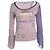 Jeans Moschino, Top rosa con mangas acampanadas